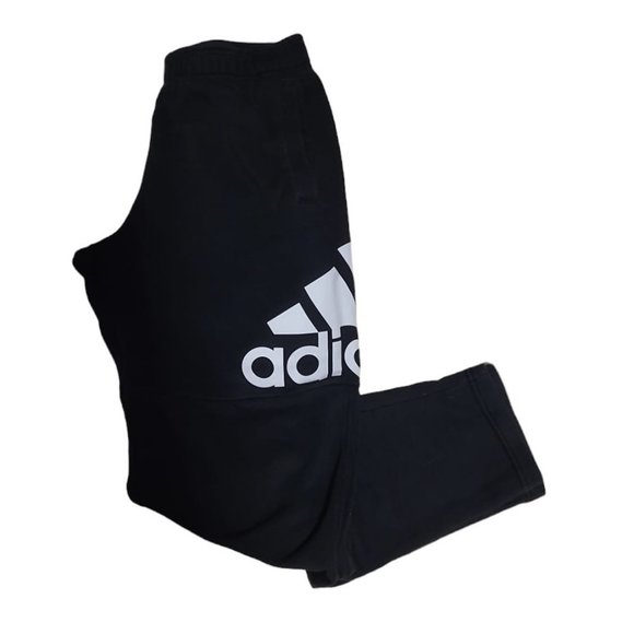 adidas Pants - adidas Jogging pull on elastic waistline has pockets has large logo print on Leg